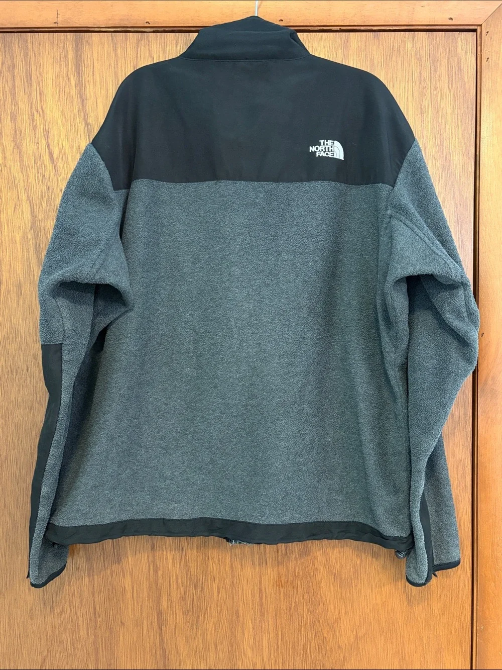 The North Face Denali Fleece Jacket Mens Large Gray Black Full Zip RN99978